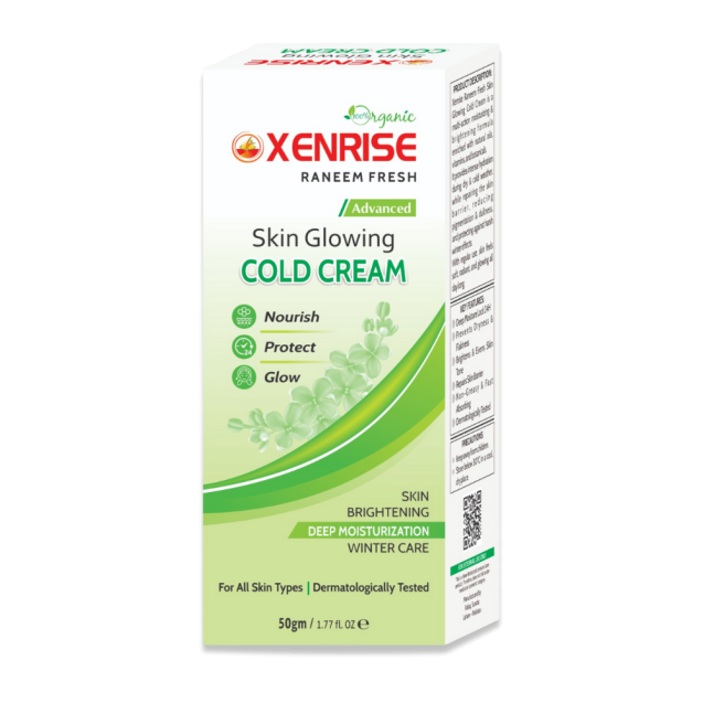 xenrise skin glowing cold cream mockup 2