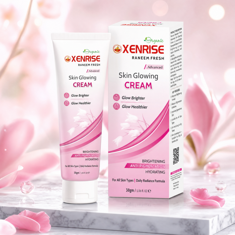 xenrise raneem fresh skin glowing cream mock up
