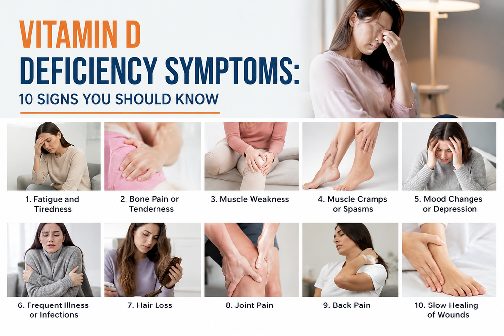 Vitamin D Deficiency Symptoms: 10 Signs You Should Know vitamin D deficiency symptoms