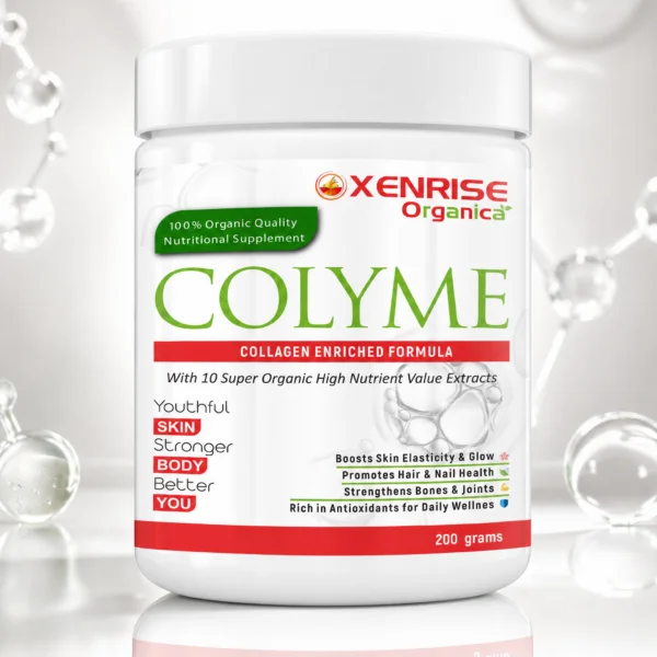 colyme – collagen enriched formula | xenrise organica | youthful skin & stronger body naturally